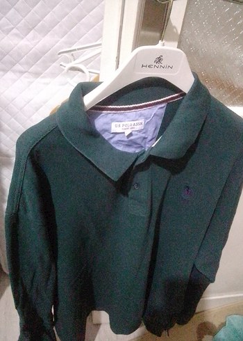 Uzun Kollu Yeşil Polo Tişört - Görsel 2