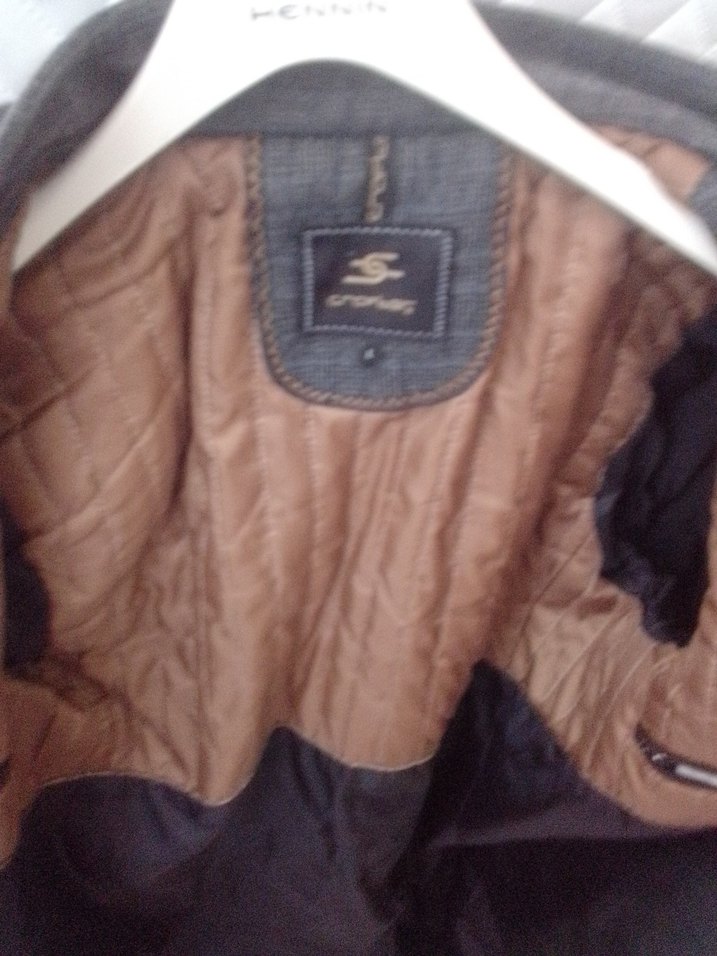 Yakalı  KALIN UZUN Kaban Erkek - Görsel 3