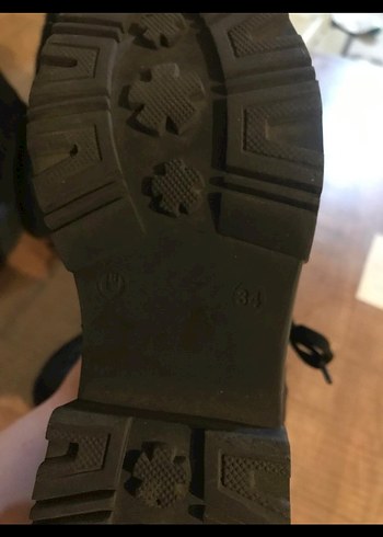 Siyah Taşlı Deri Gotik Botlar - Görsel 4