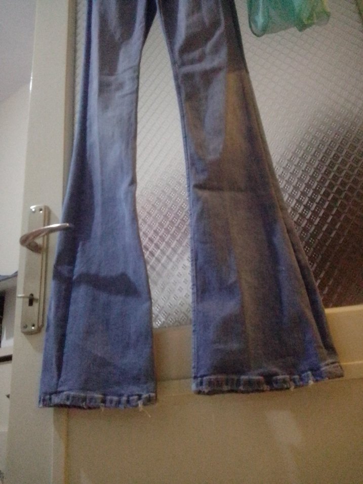 Taşlama Denim Pantolon Kız Çocuk - Görsel 2