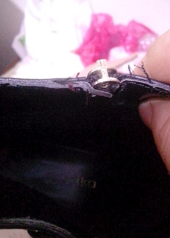 Siyah Tokalı Kadın Deri Biker Bot - Görsel 5