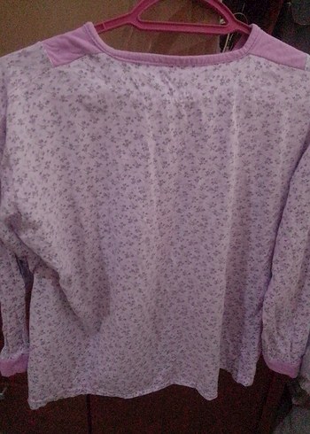 Çicekli Cepli pijama üstü Kadın - Görsel 2