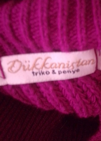 Fuşya Renk Triko Uzun Kazak Kadın - Görsel 3