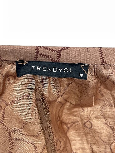 36 Beden kahverengi Renk Trendyol & Milla Kısa Elbise %70 İndirimli.