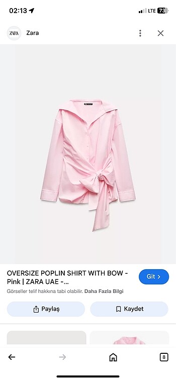 Zara gömlek