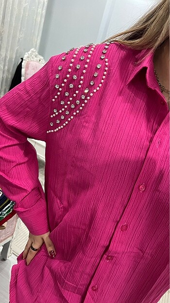 Pembe Gömlek - Görsel 3