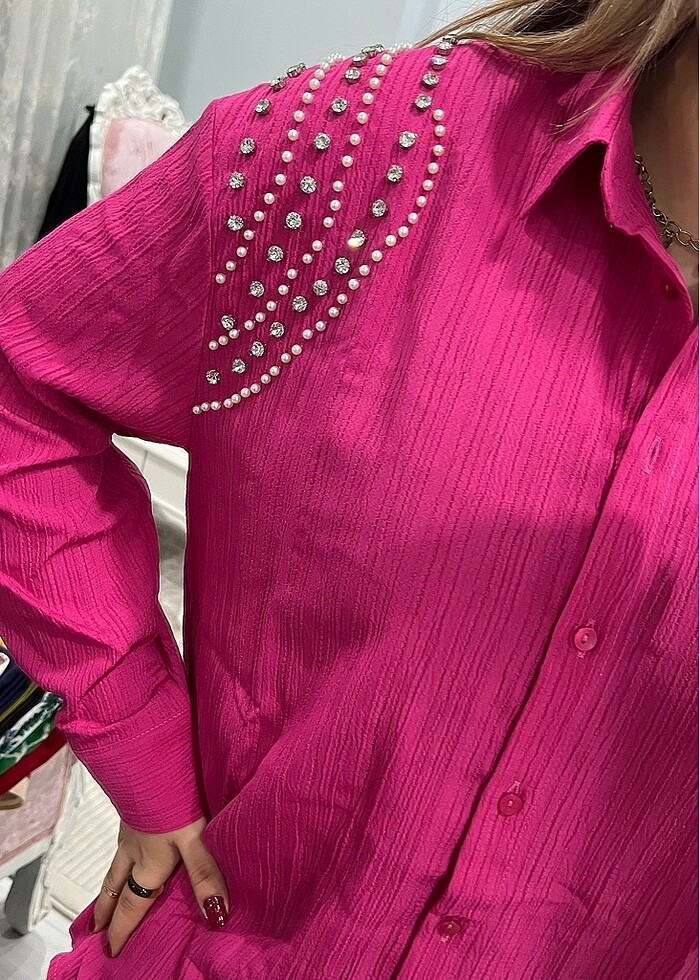 Pembe Gömlek - Görsel 3