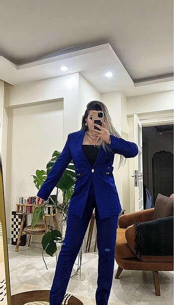 Mavi ceket takım - Görsel 2