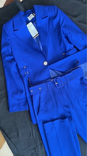 Mavi ceket takım - Görsel 4