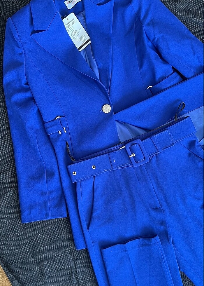 Mavi ceket takım - Görsel 4