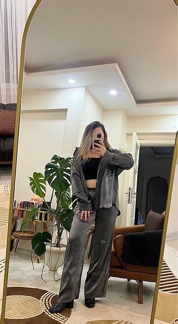 Gri parlak takım - Görsel 2