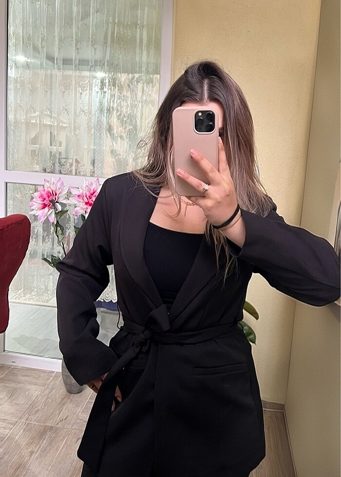 Bağlamalı ceket - Görsel 2