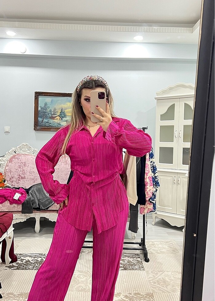 3lü pileseli Takım - Görsel 3