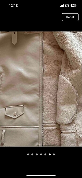 Stradivarius biker mont - Görsel 5