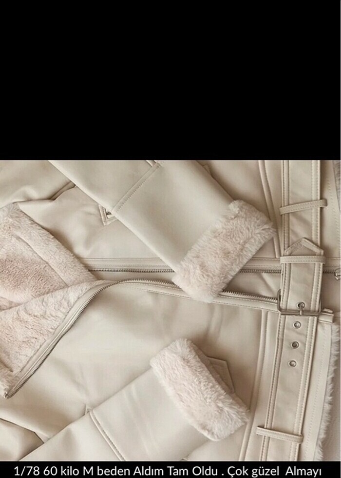 Stradivarius biker mont - Görsel 4