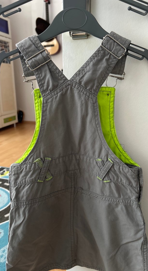 Gri  astarı yeşil  kız çocuğu  tulumu - Görsel 2