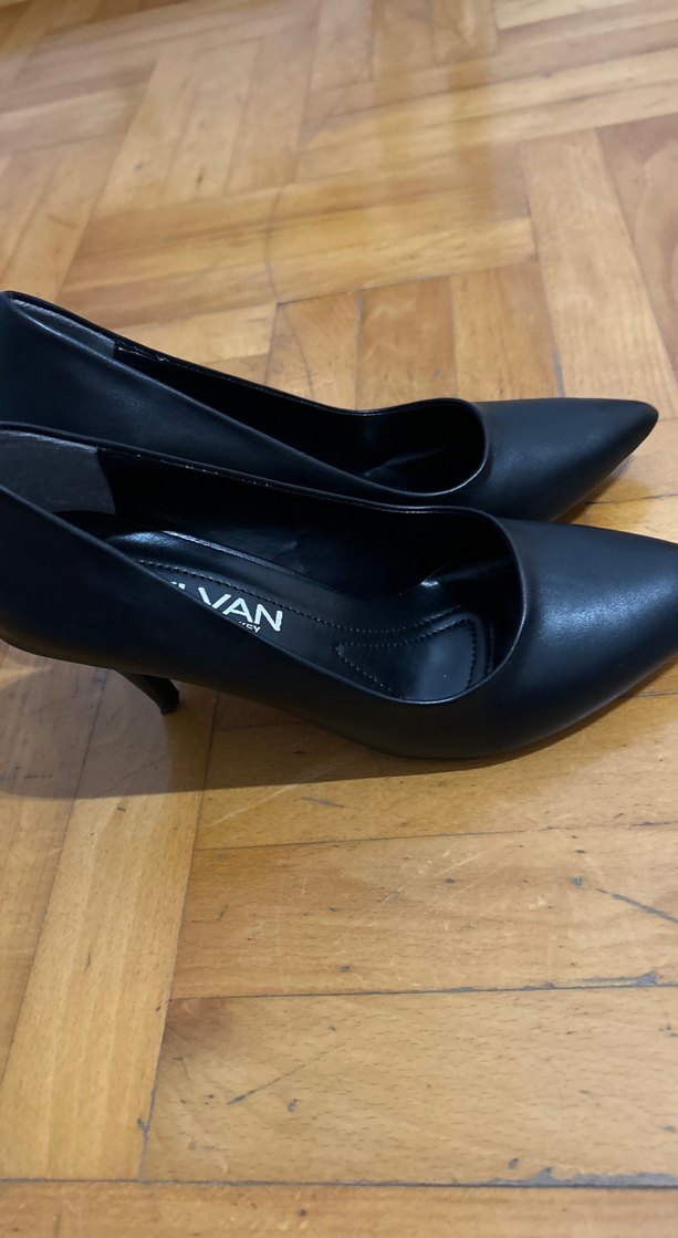 Siyah Bağcıklı Kadın Stiletto Topuklu Ayakkabı - Görsel 2