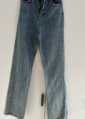 Kadın Gri Mavi Normal Kesim Midi Jean - Görsel 2