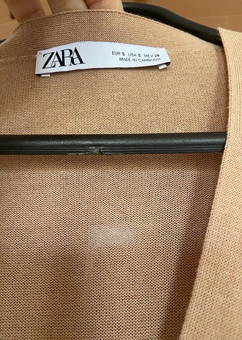 s Beden Zara V Yakalı Kadın Hırka triko dokuma