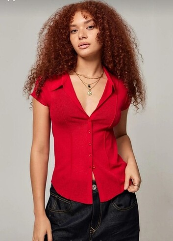 Urban Outfitters TRANSPARAN BLUZ 