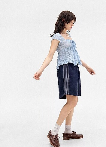 Urban Outfitters TRANSPARAN DANTEL BLUZ