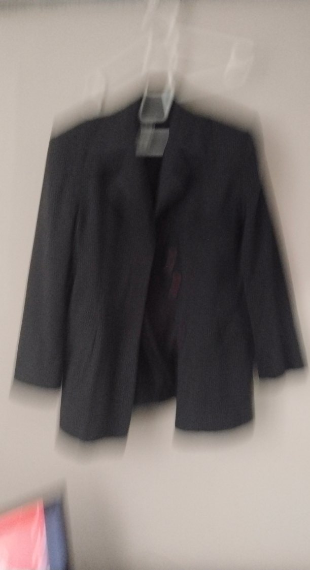 Gri Keten Kadın Blazer Ceket - Görsel 3