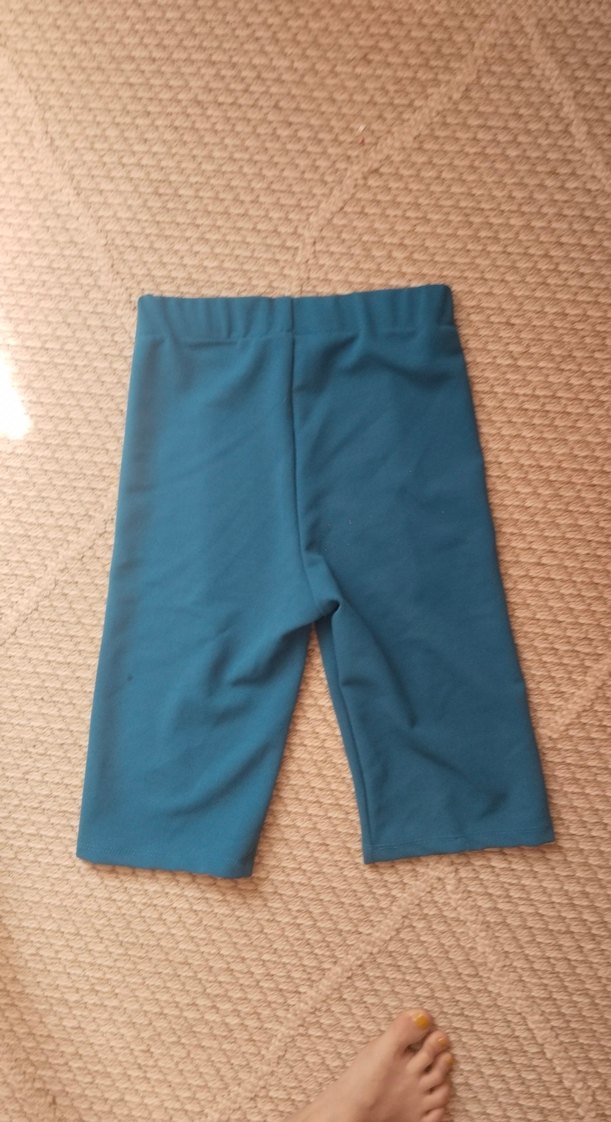 Dar Kesim Koyu Mavi Mini Hamile Şortu - Görsel 5