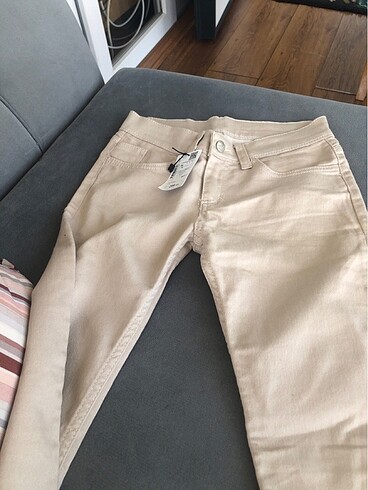 Kız keten pantolon