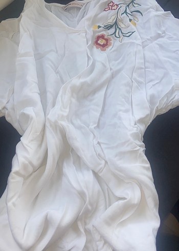 Bohem Desenli Midi önden yırtmaçlı keten  Etek - Görsel 3