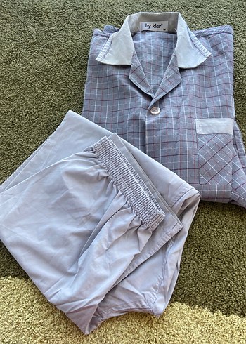 Gri Pamuklu uzun kollu keten gecelik erkek - Görsel 5