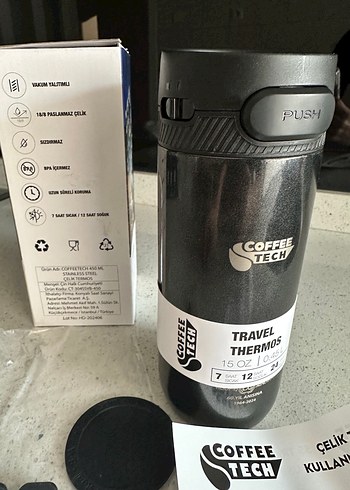 Coffeetech Paslanmaz Çelik Termos 450 ml - Görsel 2