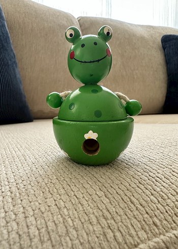 Ahşap Kurbağa Figürlü Kalemtraş - Görsel 5