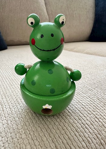 Ahşap Kurbağa Figürlü Kalemtraş - Görsel 6