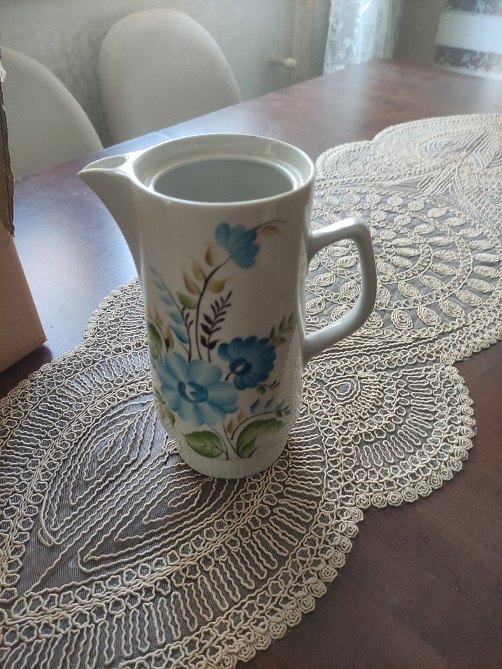 Pastel Çiçek Desenli beyaz sürahi - Görsel 2