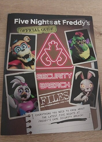 Five Nights At freddys FNAF ingilizce kitap Security Breach File