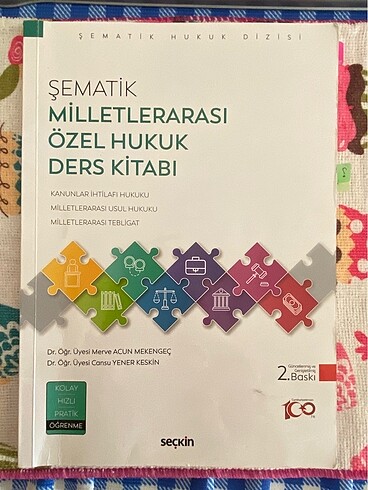Şematik Milletlerarası Özel Hukuk Ders Kitabı Dr. Öğr. Üyesi Mer
