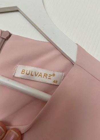 46 Beden pembe Renk Pudra Pembe Midi Uzun Kollu Tunik
