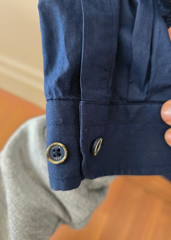 Erkek çocuk Lacivert Batik Desenli Uzun Kollu Gömlek - Görsel 3