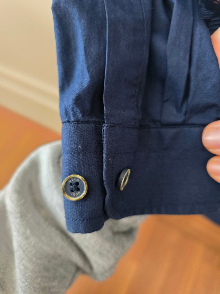 Erkek çocuk Lacivert Batik Desenli Uzun Kollu Gömlek - Görsel 3