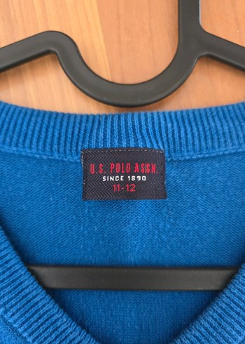 Mavi Erkek çocuk V Yaka Örgü Kazak - Görsel 3