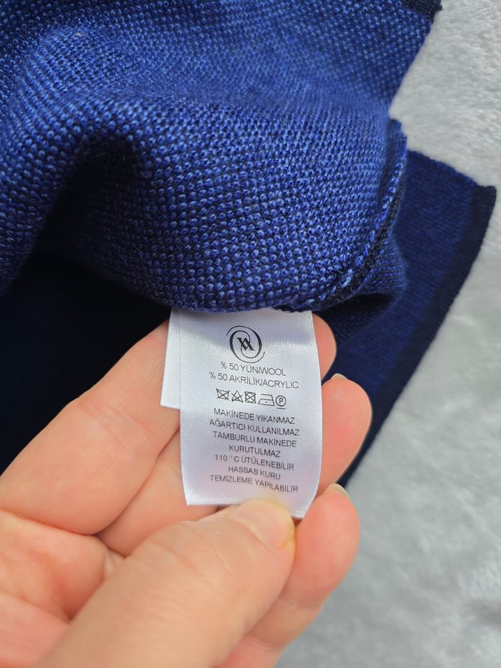 Vakko Erkek Lacivert Düğmeli Yelek - Görsel 3