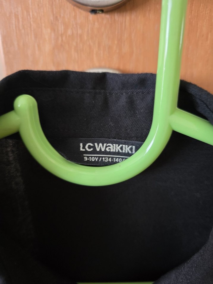 Düğmeli Siyah Erkek çocuk gömlek - Görsel 3