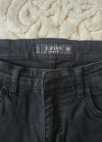 Siyah Fermuarlı Erkek Denim Pantolon - Görsel 3