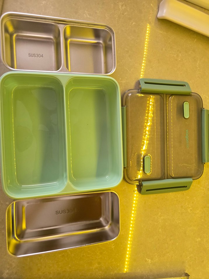 Yeşil Vagonlife Paslanmaz Çelik Yemek Kabı - Görsel 3