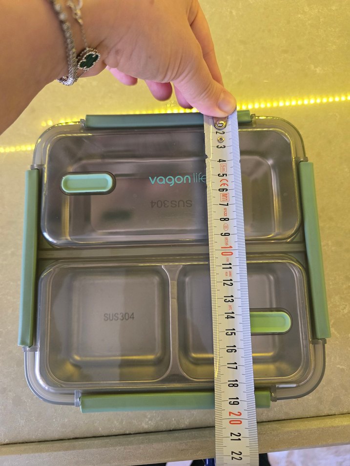 Yeşil Vagonlife Paslanmaz Çelik Yemek Kabı - Görsel 5