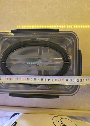 Vagonlife Kırmızı Saklama Kabı ve Çatal Kaşık Seti - Görsel 8