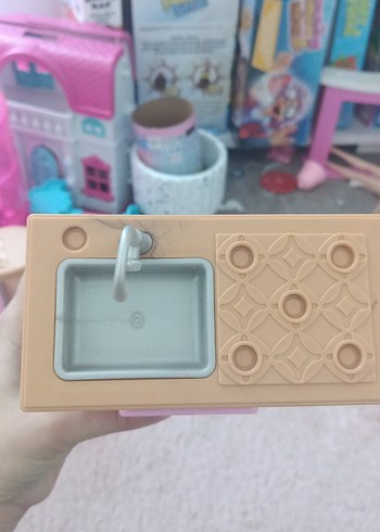 Pastel Pembe Oyuncak Mutfak Seti - Görsel 6