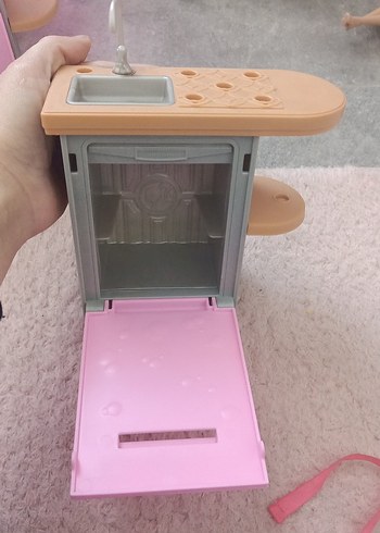 Pastel Pembe Oyuncak Mutfak Seti - Görsel 8