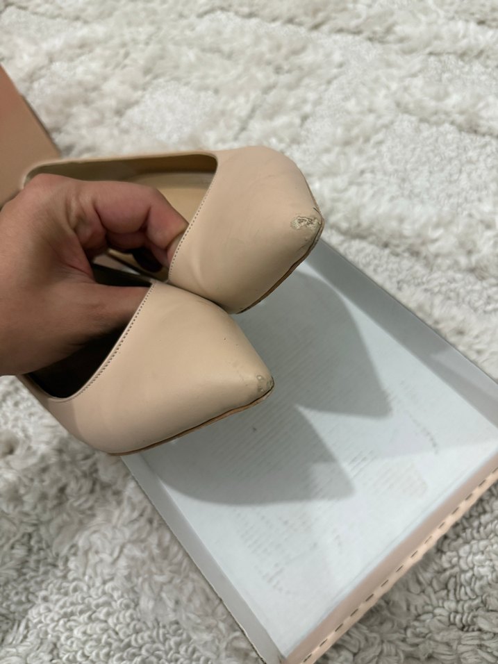 Marjin Bej Stiletto İnce Topuklu Kadın Ayakkabı - Görsel 3