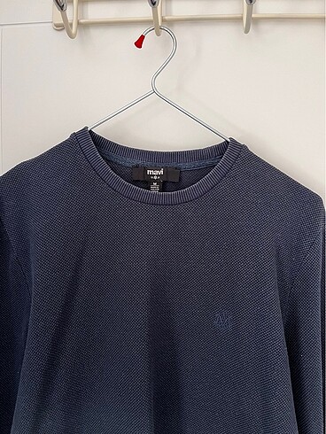 Mavi Lacivert Erkek Süveter - Görsel 2